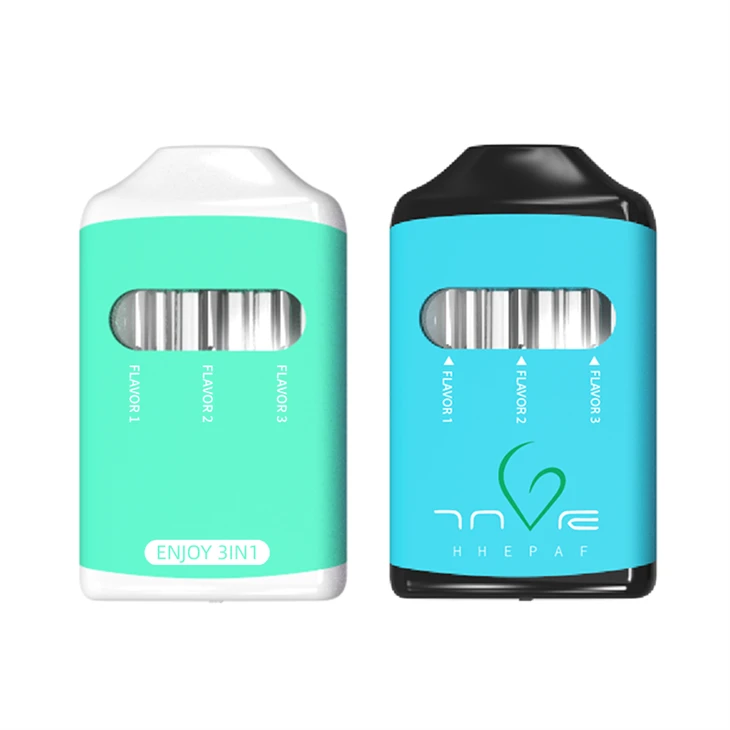 Multi-Flavors 3in1 280mAh THC Disposable Vape Rechargeable Device With Adjust Voltage